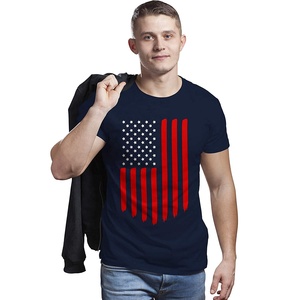 Camiseta de Manga Corta para Hombre, 100% Algodón Jersey, Transpirable, Verano, Diseño Americano, Color Personalizado, Casual, Lisa, Tallas Grandes, Venta al Por Mayor - Product Image 6
