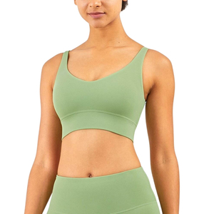 Sujetador deportivo elástico de cuatro vías sólido de alta calidad para adultos Sujetadores deportivos de talla grande Fitness - Product Image 2