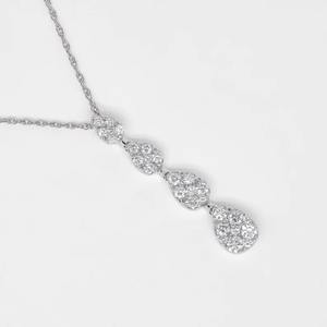 Colgante personalizado de moissanita con forma de pera, Plata de Ley 925 con oro estilo Hip Hop, joyería de diamantes, regalo para ella - Product Image 1