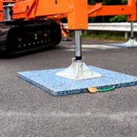 Plaque de stabilisation pour grue 500x500mm, support de stabilisateur d'excavatrice, charge lourde, antidérapante, en UHMWPE