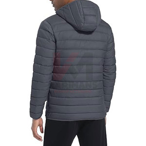 Water Resistant Windproof Mens Puffer Jacket Hood Warm Quilted Winter <b>Coat</b> for Outdoor Sports OEM/ODM Custom Branding - Product Image 2