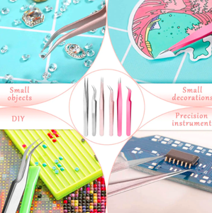 แหนบต่อขนตาแหนบสเตนเลสปลายตรงและโค้งคีมตัดขนตา - Product Image 2