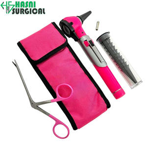 Ensemble d'otoscope de diagnostic ORL haut de gamme avec lumière LED et pinces crocodiles - Product Image 3