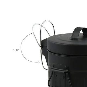 Habana 3-liter <b>pedal</b> bin in black - Product Image 6