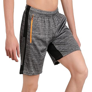 2024 OEM Men's Gym Workout Shorts Quick Dry Breathable Eco-Friendly Anti-Wrinkle Custom Logo High Street Style Plain Dyed - Product Image 6