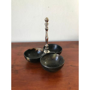 Cuenco de cuerno Natural de forma redonda de alta calidad, decoración de mesa de cena, cuenco de fruta seca de cuerno, elegante y duradero para cualquier ocasión y eventos - Product Image 6