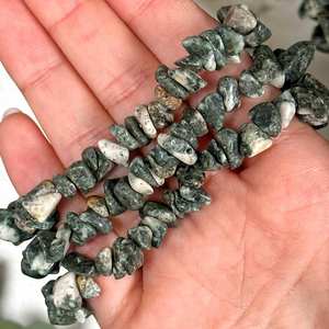 Preseli Trendy Bluestone Chip pulsera con cuentas patrón de bola Rock Healing Energy Jewelry para regalo - Product Image 3