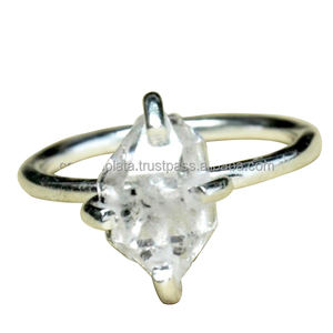 Harkimar cuarzo 925 plata esterlina anillo barato fusión bonito anillo precioso anillo venta al por mayor Fabricación de joyería por Casa De Plata - Product Image 5