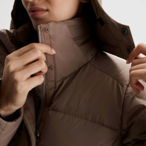 แจ็กเก็ตผ้าฝ้ายเฮฟวี่เวทของผู้หญิงเสื้อคลุมกันหนาวมีฮู้ดถอดออกได้ระบายอากาศได้ดีจากปากีสถาน - Product Image 6