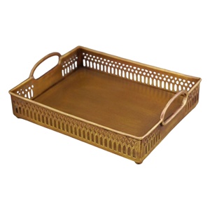 Hot Sale Rectangle Aluminium <b>Gold</b> <b>Serving</b> <b>Tray</b> in Wholesale Rate From Indian Manufacturer & Exporter - Product Image 1