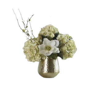 Accessoire de décoration intérieure fini brillant Vase à fleurs en métal personnalisé pour les fêtes de mariage Vase de table fait main à haute vente - Product Image 2