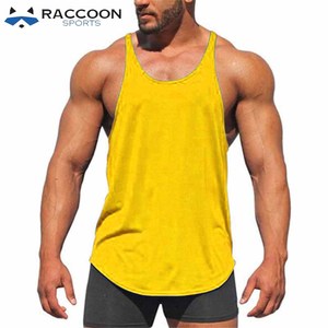 Men's Fitness Singlets Breathable Quick Dry Eco-Friendly Customizable Colors Logo High Quality Polyester/Spandex Workout Gym - Product Image 4