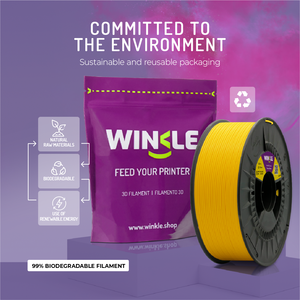 Filamento WINKLE PLA HD de 1.75mm, 1kg, para Impresora 3D, Alta Tolerancia 0.05mm, Compatible con Cama Caliente de 190-230°C, Biodegradable, Fácil de Imprimir - Product Image 6