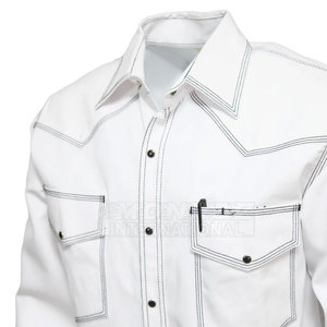 Algodón trabajo FR camisa para hombres 100% algodón FR soldadura camisa soldadura seguridad camisa resistente al fuego - Product Image 3