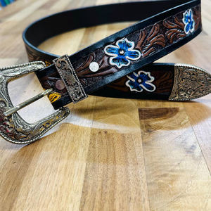 Cinturón de Cuero Occidental de Primera Calidad Personalizable para Hombre, Hecho a Mano con Hebilla Grande de Metal, Último Diseño Personalizable - Product Image 5