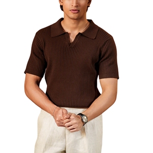 Camiseta de algodón 100% con cuello en V de calidad Premium para hombre, ropa informal suave y transpirable, cómoda, ligera, a la moda, 180 gramos, sólida - Product Image 1