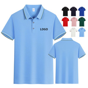 100% coton hommes décontracté Jacquard Polo à manches courtes Polo Tee haut à col avec bouton patte Golf polos - Product Image 5
