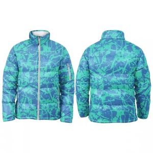 Chaqueta acolchada de invierno hecha a medida, acolchada cálida a prueba de viento sublimada de talla grande con cuello levantado, nuevo diseño de sublimación - Product Image 6