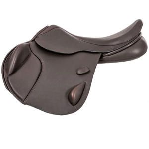 Selle de saut de haute qualité en cuir, siège d'équitation équilibré pour l'entraînement au saut équestre, confort, stabilité et utilisation quotidienne sur le terrain - Product Image 2