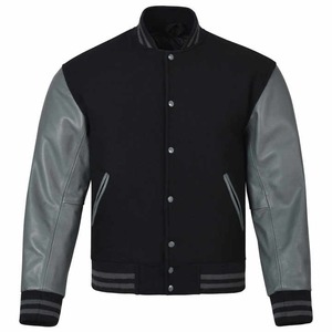 2025 High Quality Premium OEM Custom Baseball Varsity <b>Jacket</b> Stand Quick Dry Breathable Fleece Lining for <b>Men</b> Japan Style Canvas - Product Image 1