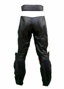 Venta caliente motocicleta Cafe Racer pantalón personalizado al por mayor de calidad superior de cuero genuino pantalones de montar en moto - Product Image 3