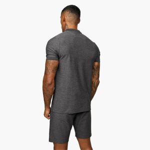 Camisetas Twinset de estilo informal para hombre, pantalones cortos ajustados con cuello redondo, manga corta, azul bebé, a prueba de viento, camisetas de algodón teñido liso para hombre - Product Image 4