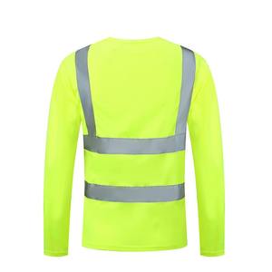 100% Cotton Work Wear Short Sleeve Shirts -Orange Reflective Safety Shirts with Custom Logo - Product Image 6