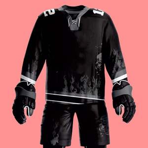 Hochwertige Eishockey uniform Beste Qualität Anpassbare Eishockey-Sport bekleidung Unisex-Set für Erwachsene mit individuellem Logo-Design-Uniform - Product Image 2