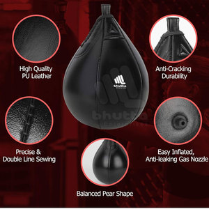 Boxing <b>Speed</b> Ball Punching <b>Bag</b> Training Equipment Pear Shape Swivel Punching Ball Hanging <b>Bag</b> for Boxing Exercise Fitness - Product Image 3