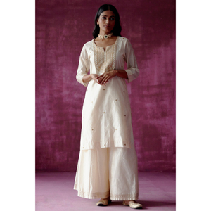 Lụa Truyền Thống Sharara Phù Hợp Với Bộ Với Tôn Tạo <span class=keywords><strong>Kurtis</strong></span> Và Quần Ống loe Cho Đảng Mặc - Product Image 3