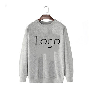 Venta al por mayor liso cuello redondo sudadera hombres personalizado en relieve Logo pulóver polar sudadera OEM servicio - Product Image 6