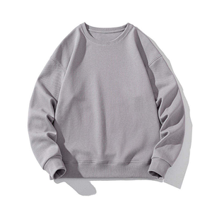 Sudadera Azul Claro con Cuello Redondo, Unisex, Lisa, Básica, de Manga Larga, de Felpa, Informal, Suave, Cómoda, para Uso Diario - Product Image 4