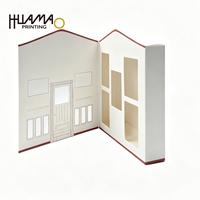 Boîte en papier pliable en forme de maison, écologique et recyclable, emballage personnalisé pour maison de poupée, biscuits, collations, petits cadeaux, cosmétiques