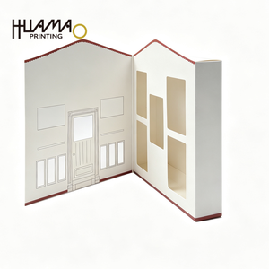 Boîte en papier pliable en forme de maison, écologique et recyclable, emballage personnalisé pour maison de poupée, biscuits, collations, petits cadeaux, cosmétiques - Product Image 1