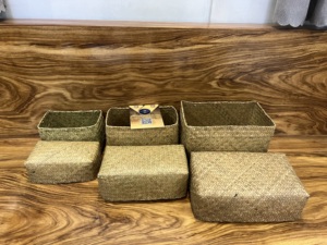 กล่องตะกร้าฟางหญ้าทะเลยั่งยืน2025อุปกรณ์เฟอร์นิเจอร์ที่เป็นมิตรกับสิ่งแวดล้อมสินค้ายอดนิยมจากเวียดนาม - Product Image 2