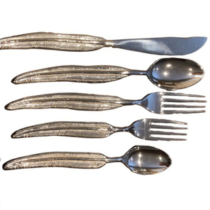 Prix d'usine de haute qualité Vaisselle de restaurant de luxe Ensemble de couverts en acier inoxydable Finition argentée pour le dîner de mariage - Product Image 2