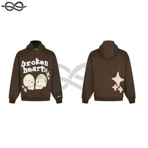 เสื้อฮู้ดและเสื้อสเวตเตอร์ผ้าฝ้ายแบบมีฮู้ดลายพัฟโอเวอร์ไซส์ - Product Image 2