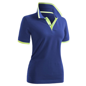 Nuevas señoras de moda para polos de algodón transpirable colorido con estilo informal de diseño de poliéster bordado estampado completo - Product Image 1