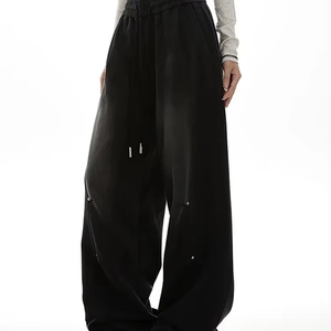 Pantalon de survêtement taille haute confortable pour femme pantalon de tous les jours extensible et doux avec ceinture élastique pantalon avec poches - Product Image 1