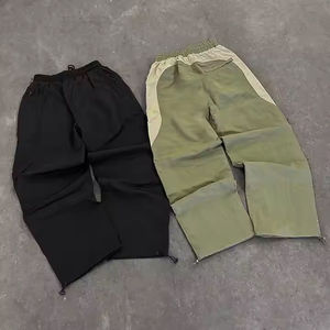 Top Streetwear personalizado Nylon Jogging Patchwork trajes con cremallera Color Block chándal poliéster rompevientos chándales para hombres - Product Image 4