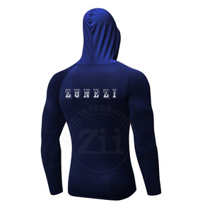 Sweat-shirts de compression surdimensionnés pour hommes en polyester et élasthanne - Respirants, légers, à manches longues, service OEM personnalisé - Product Image 2