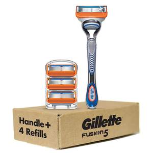 Gillette-Recambios de cuchillas de afeitar para hombre, 10 cartuchos de Fusion 5, 2 cartuchos ProGlide, tira de luces para un afeitado más cómodo - Product Image 2
