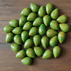 Turquesa Verde Natural Suelta de Alta Calidad AAA, Cabujón de Cobre, Gema en Forma de Pera, Forma Mixta, Mejor Precio, 20% de Descuento y Regalo de Año Nuevo - Product Image 6