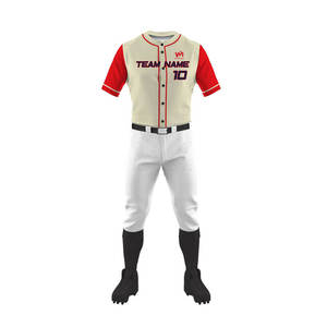 Uniforme de Béisbol Deportivo al Por Mayor, Diseño Único, 100% Poliéster, Uniforme de Béisbol de Alta Calidad - Product Image 1