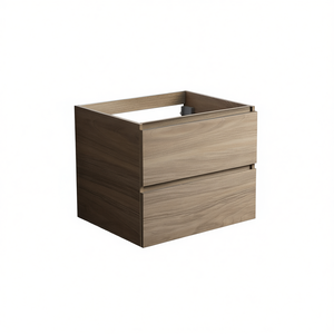 Base à 2 tiroirs en chêne naturel Vieste 60 cm pour ensembles de salle de bain - Product Image 2