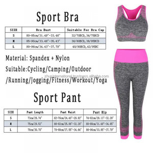 Customized Women Sports Workout Yoga <b>Leggings</b> Two Piece Sets Free Sports Bra & High Waist Pants Custom Style Oem - Product Image 6