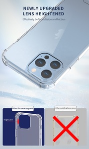 1.0Mm Mỏng Trong Suốt Pha Lê Rõ Ràng TPU <span class=keywords><strong>Bumper</strong></span> Điện Thoại Trường Hợp Đối Với <span class=keywords><strong>iPhone</strong></span> 13 14 Pro Max 14 13 12 11-Chống Sốc Bảo Vệ - Product Image 3