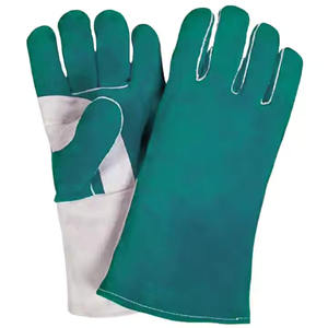 Guantes de soldadura de cuero de alta calidad hechos en Pakistán, guantes de soldadura resistentes al calor al por mayor, guantes de protección manual - Product Image 5