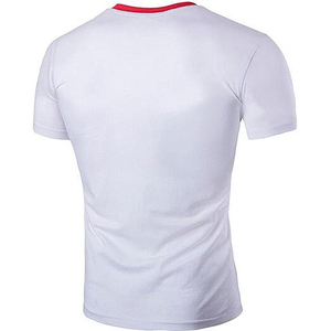 Camisetas con Logotipo Personalizado, Diseño de Moda, Bloques de Color, Camisetas Transpirables para Hombre, Cuello Redondo, Deportivas, Casuales, de Algodón, Manga Corta - Product Image 3