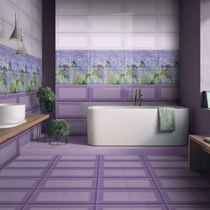 Azulejo de pared cerámico blanco brillante de 300x600, diseño minimalista y limpio, ideal para paredes interiores de edificios de oficinas, gran tamaño, sin juntas. - Product Image 2